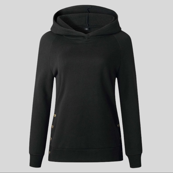 Side-Button Hoodie - Picture 2 of 2
